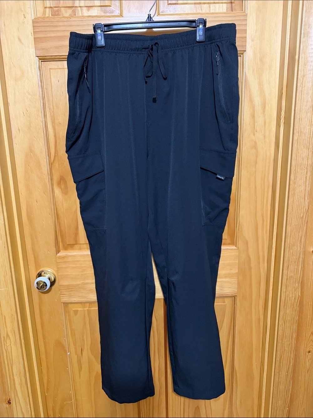 Baleaf Black Women's Track Cargo Joggers, NWT UPF & Water Resistant Plus size 2X